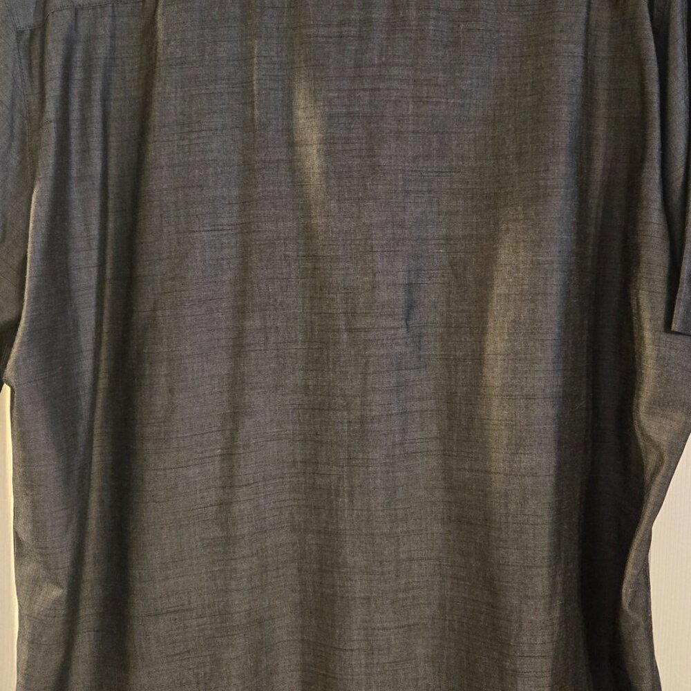 Batik Bay - Grey XL Men's Dress Shirt - EUC - Picture 5 of 6